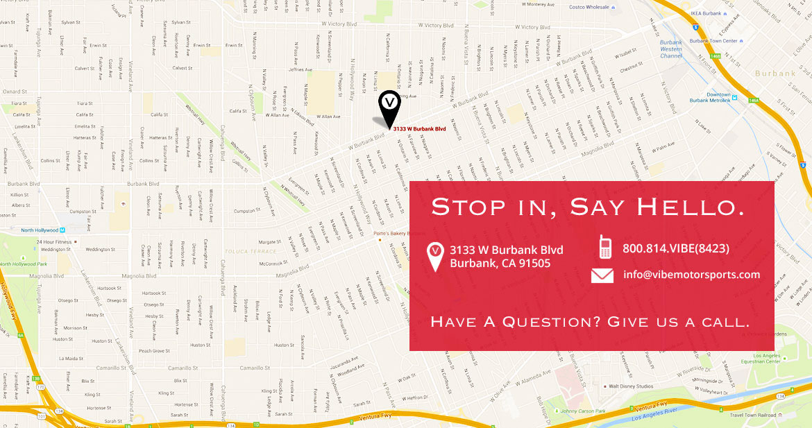 Vibe Motorsports situé sur 3133 W Burbank Blvd, Burbank, CA 91505