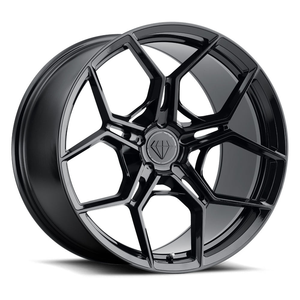 20" Blaque Diamond BD-F25 Black 20x9 20x12 Wheels Rims Chevrolet Corvette C8 - Picture 2 of 12