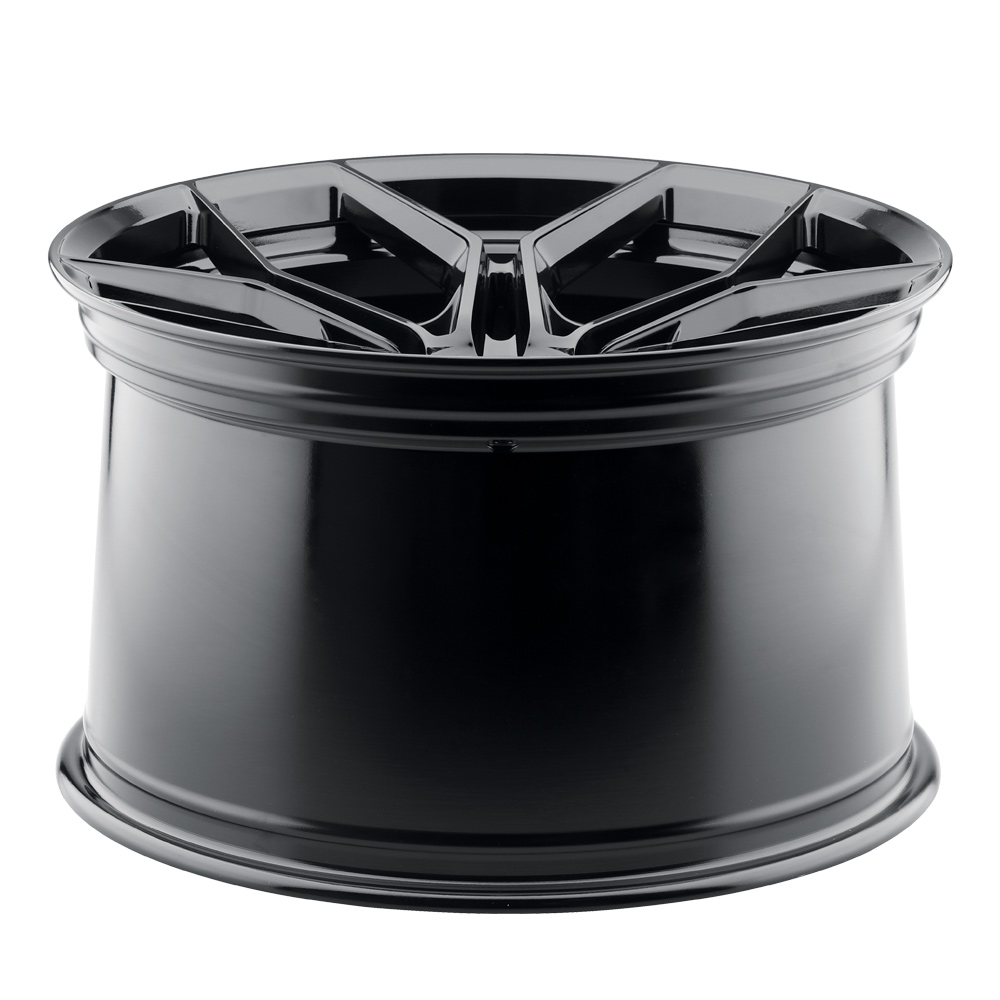 20" Blaque Diamond BD-F25 Black 20x9 20x12 Wheels Rims Chevrolet Corvette C8 - Picture 12 of 12